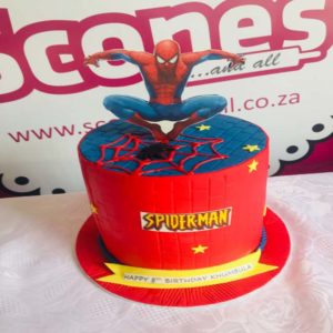 sconesandall-spiderman-cake